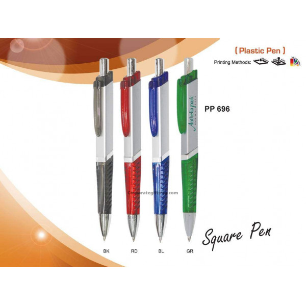 PP 696 Square Pen (Plastic Pen)